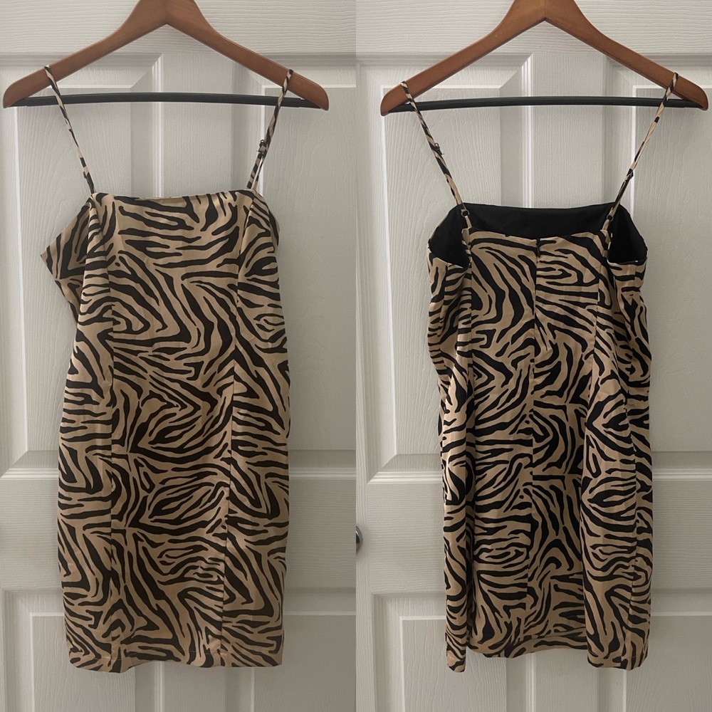 Tiger print mini dress size M